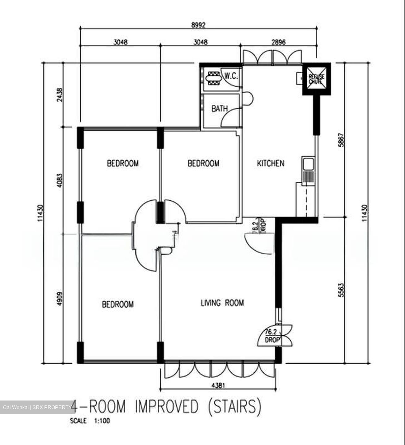Blk 51 New Upper Changi Road (Bedok), HDB 4 Rooms #531218391